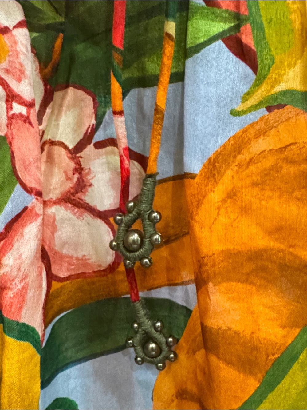 Farm Rio Tie-Front Blouse - Picture 5 of 9